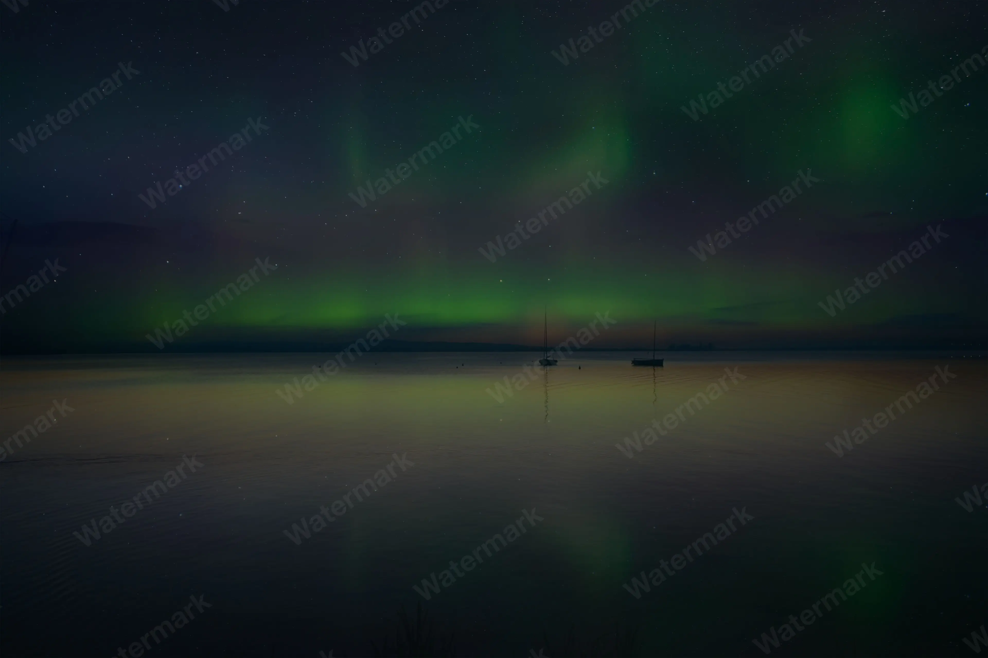 Example of a landscape photograph with a watermark applied