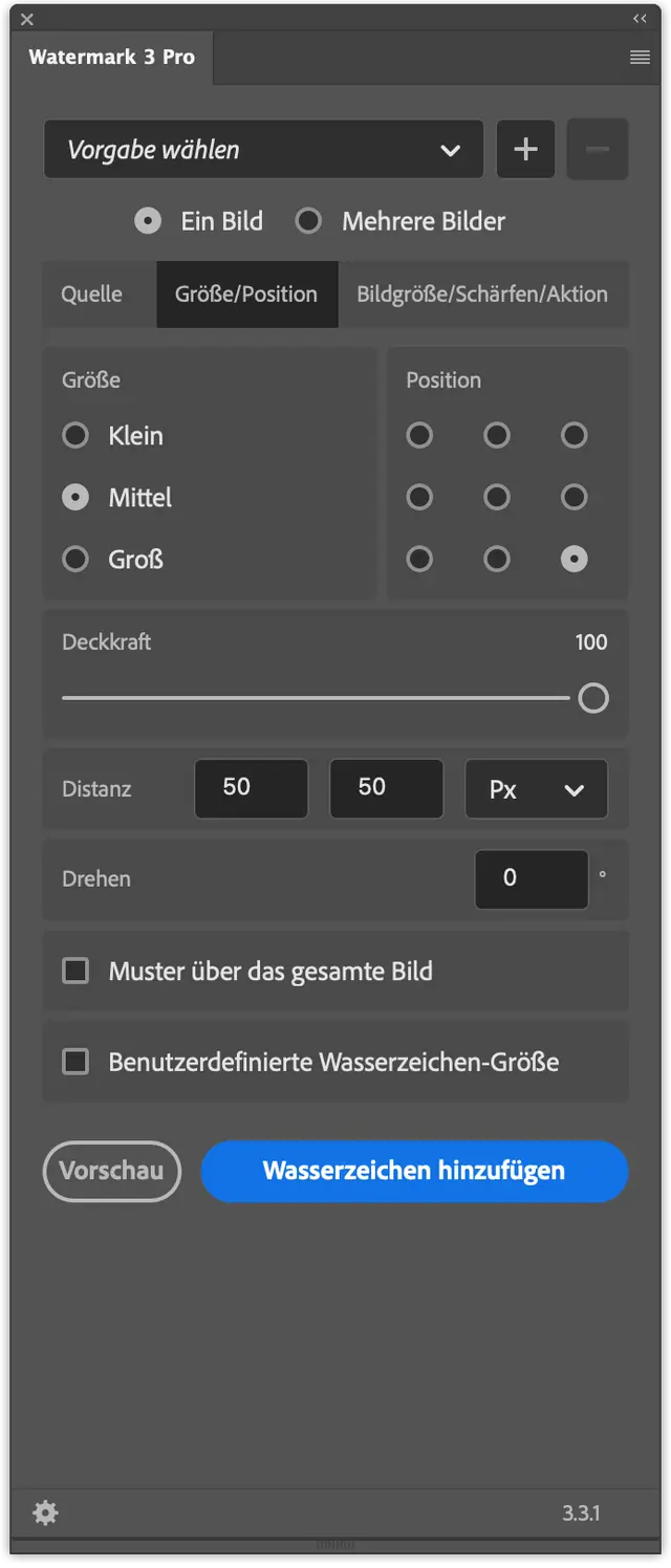 Screenshot of the Watermark plugin, image 2 of 5