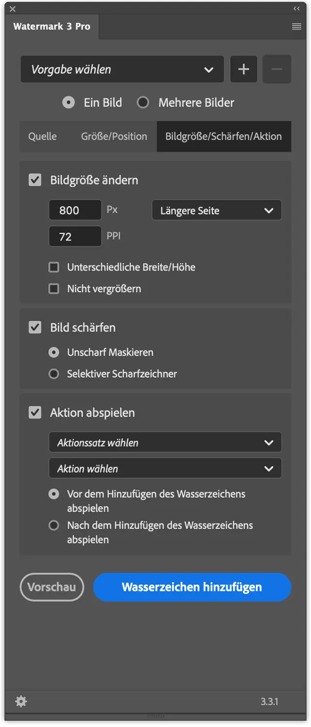 Screenshot of the Watermark plugin, image 3 of 5